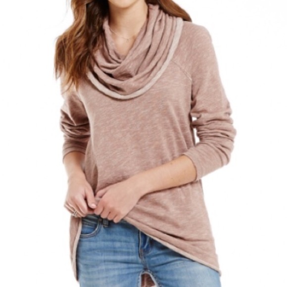 Free People Tops - Free people beach cocoon cotton cowl pullover